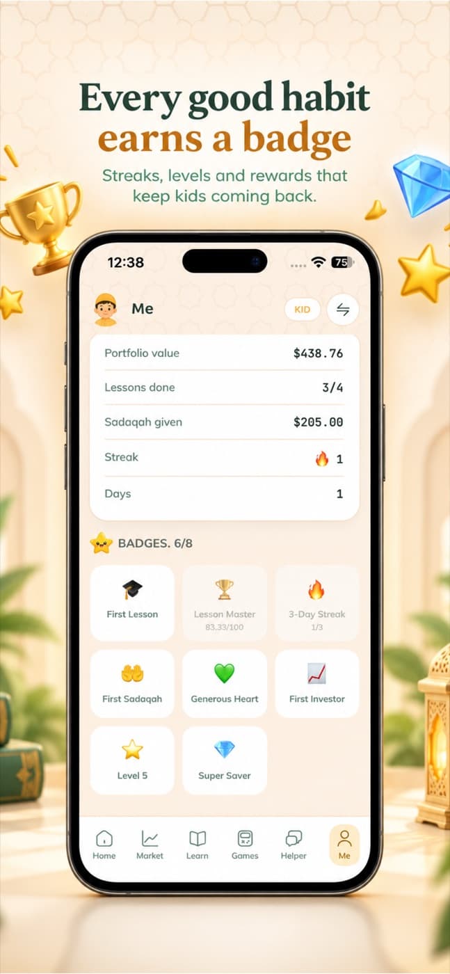 Falah app — Badges