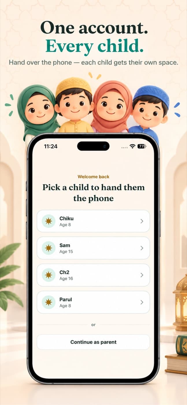 Falah app — One account, every child